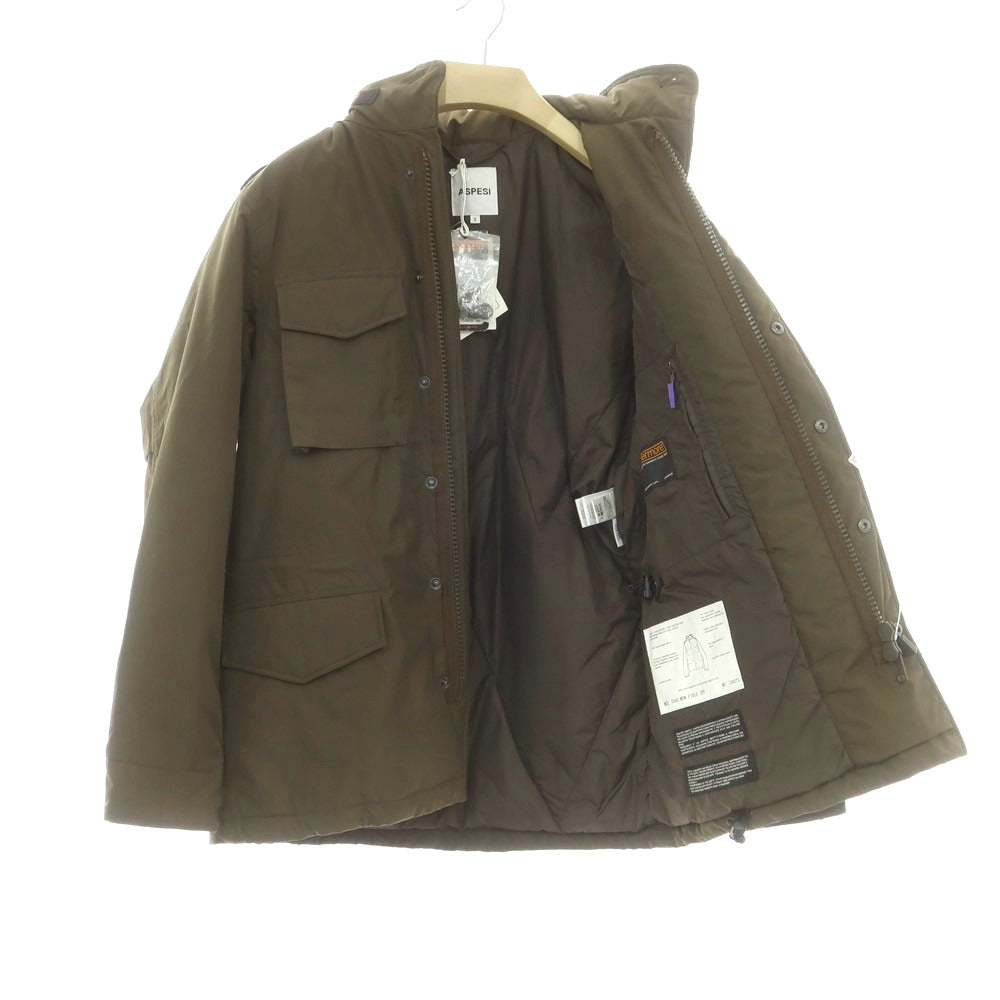 【中古】アスペジ ASPESI ポリエステル 中綿 フィールドジャケット カーキ【 S 】【 状態ランクC 】【 メンズ 】