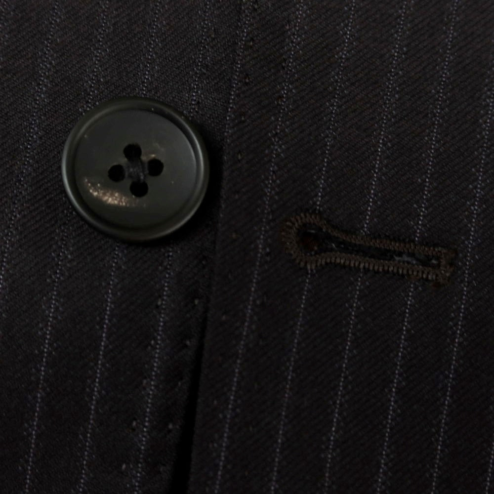 【中古】ゼルビーノ ZERBINO ウール ストライプ 3つボタンスーツ チャコールグレー系【 表記なし(S位) 】【 状態ランクA 】【 メンズ 】