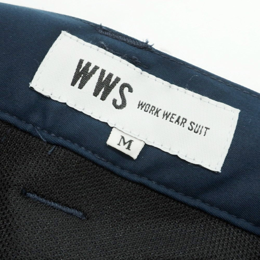 【中古】ダブリューダブリューエス WWS WORK WEAR SUIT ポリエステル イージーパンツ ネイビー【 M 】【 状態ランクA 】【 メンズ 】