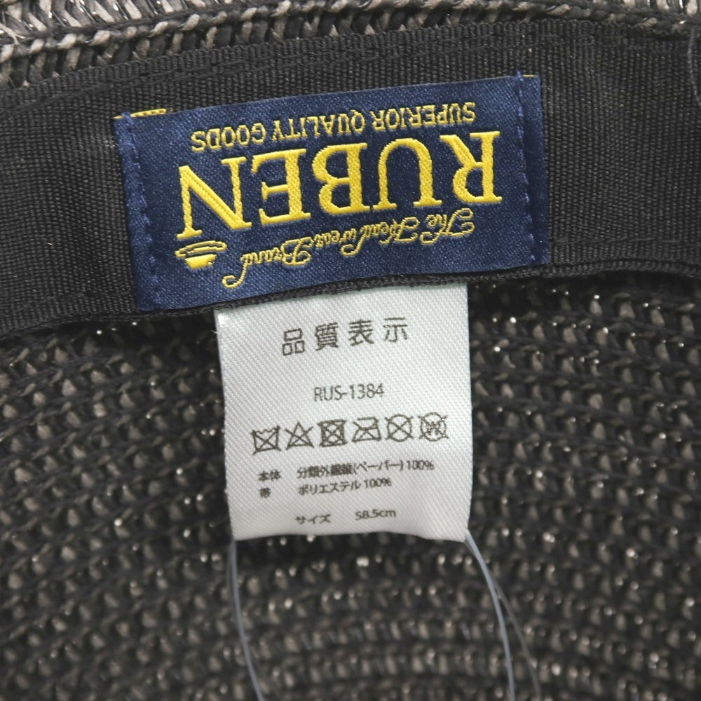 【中古】【未使用】ルーベン Ruben ペーパー ボーラーハット 帽子 グレー【サイズ58.5cm】【 状態ランクS 】【 メンズ 】