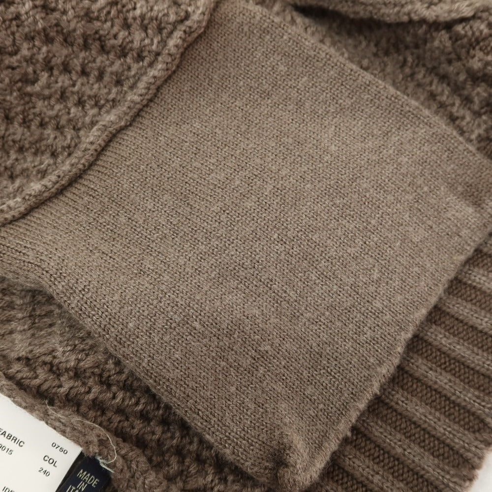 【中古】ラルディーニ LARDINI ウール ガウン型 ショールカラー カーディガン アッシュブラウン【 42 】【 状態ランクB 】【 メンズ 】