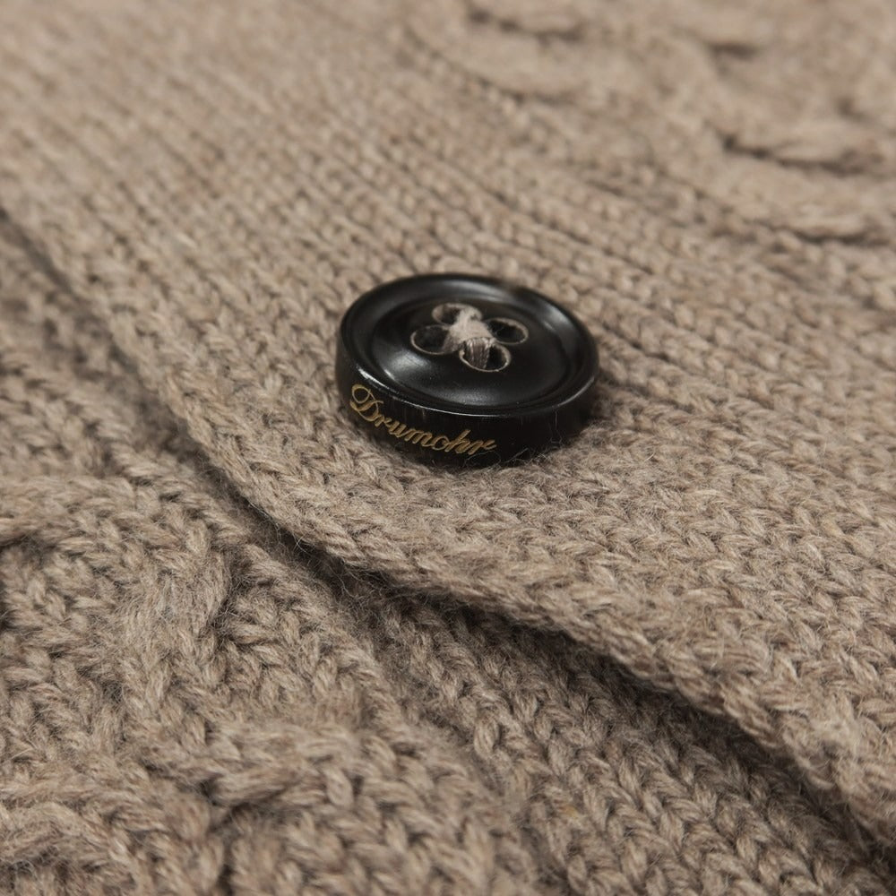 【中古】ドルモア DRUMOHR ウール ショールカラー カーディガン トープ系【 42 】【 状態ランクB 】【 メンズ 】