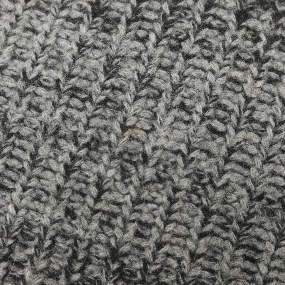 【中古】バフィー BAFY ウール クルーネック プルオーバーニット ブラックxグレー【 44 】【 状態ランクC 】【 メンズ 】