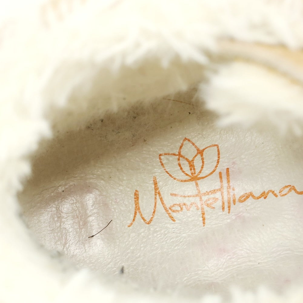 【中古】モンテリアーナ MONTELLIANA ハラコレザー マウンテンブーツ ベージュ【 39 】【 状態ランクA 】【 メンズ 】