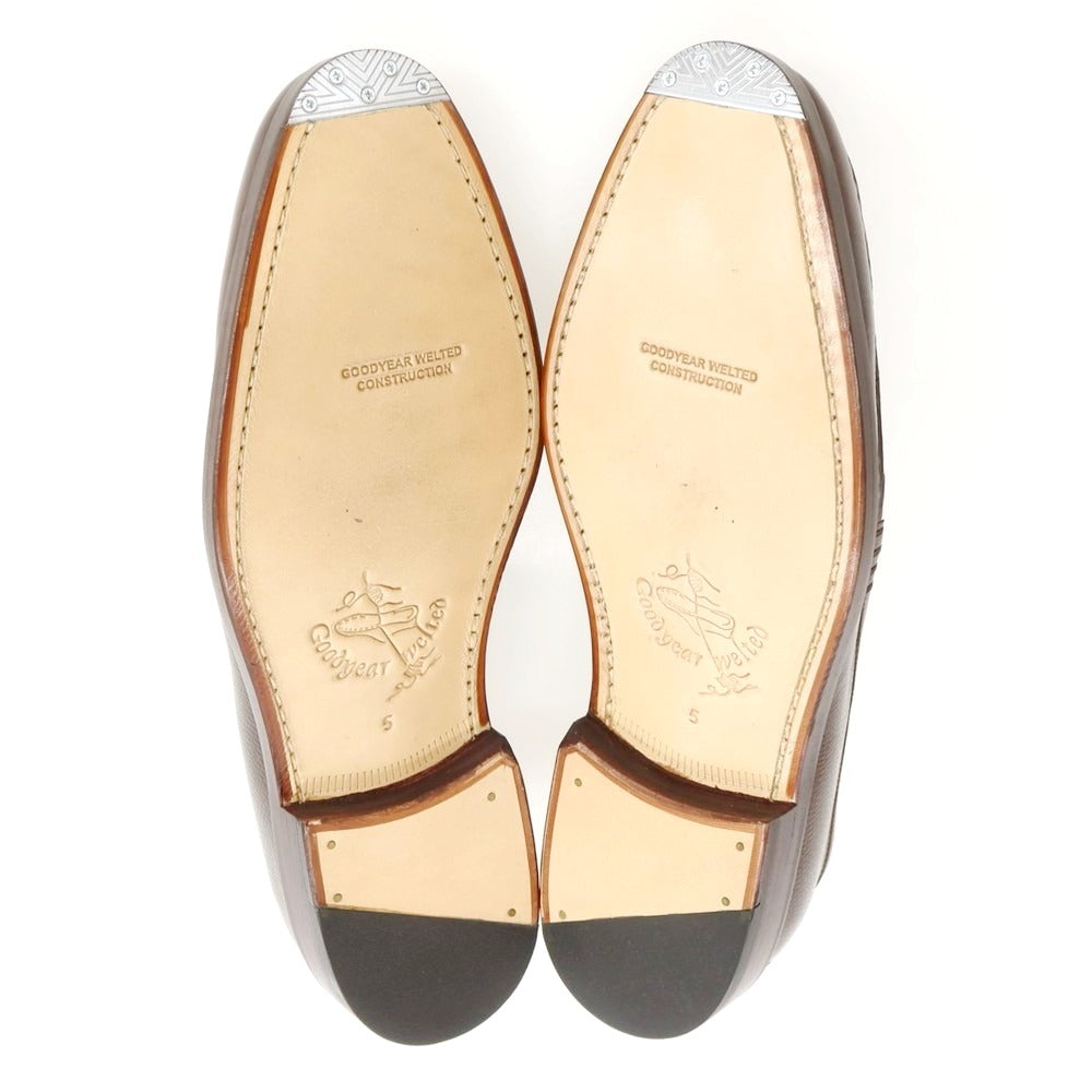 【中古】ジャランスリウァヤ JALAN SRIWIJAYA ヴァンプローファー ブラウン【 5 】【 状態ランクA 】【 メンズ 】