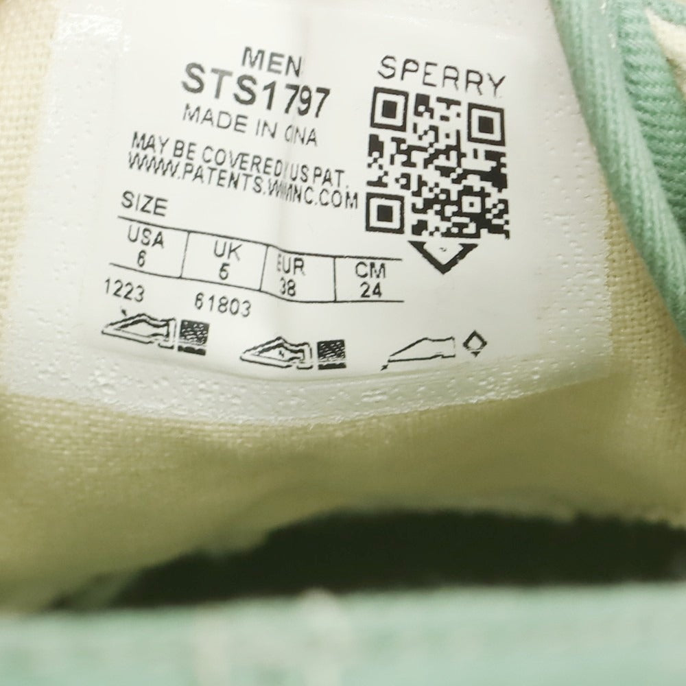 【中古】【未使用】トップサイダー TOPSIDER CLOUD CVO キャンバス スニーカー グリーン【 5 】【 状態ランクS 】【 メンズ 】