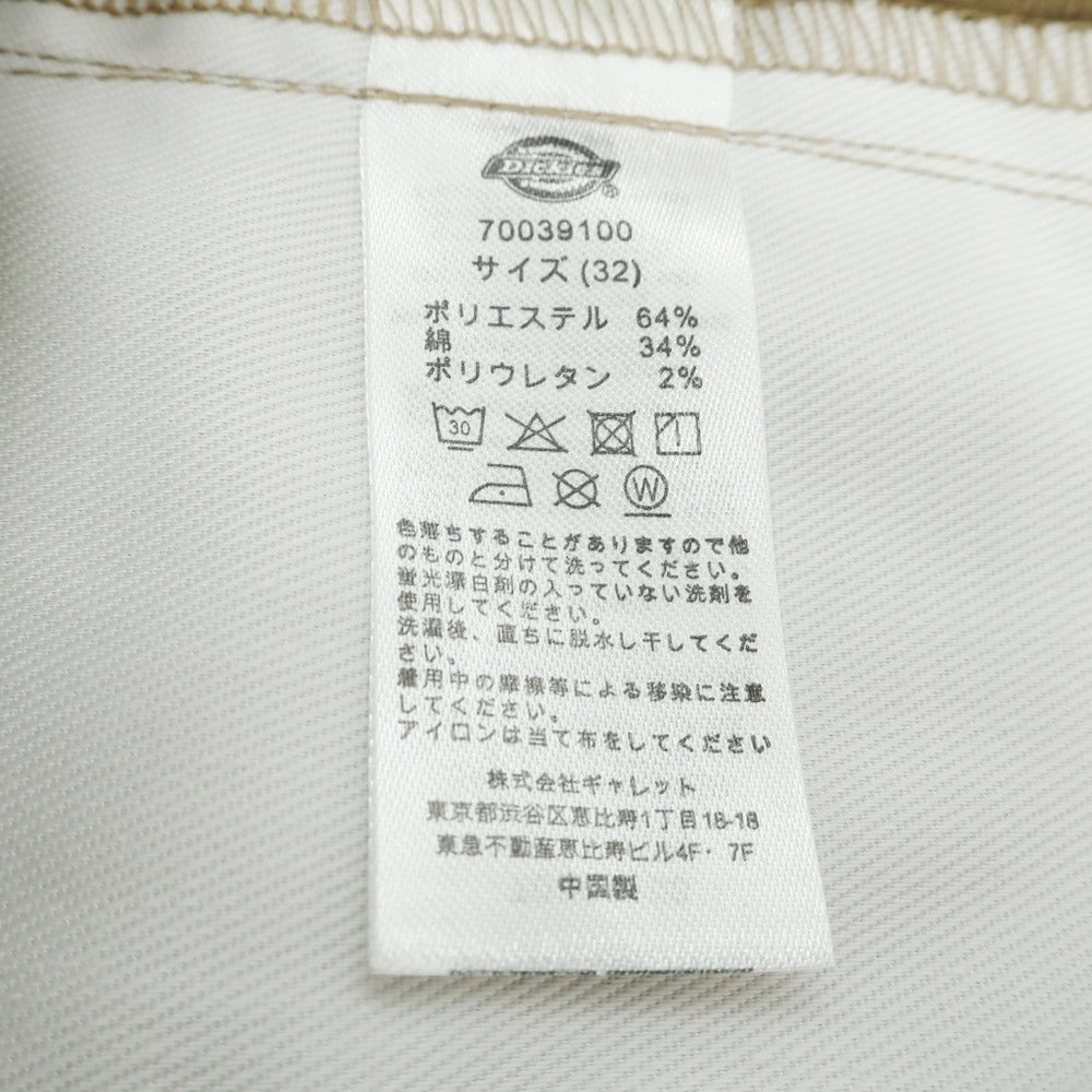 【中古】【未使用】ディッキーズ Dickies ストレッチ テーパード イージー チノパンツ ベージュ【 32 】【 状態ランクS 】【 メンズ 】