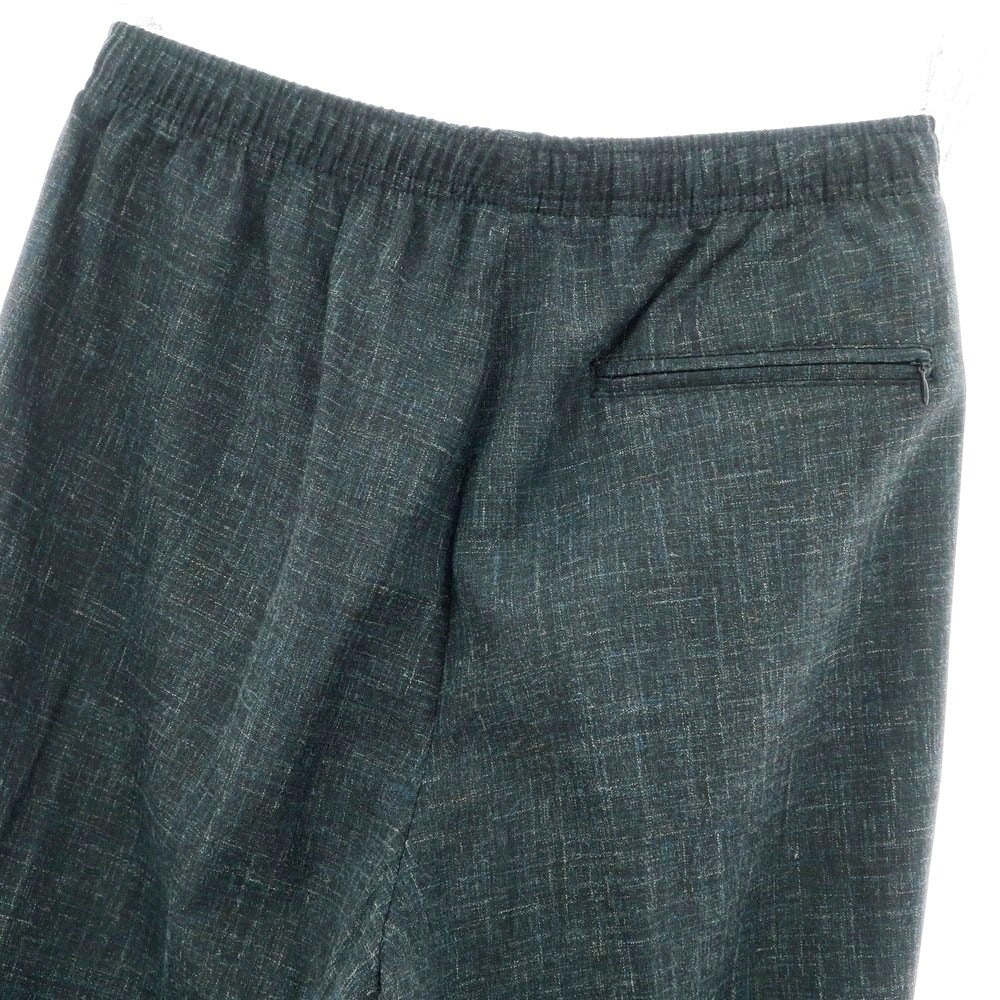 【中古】セラードアー CellarDoor ウールリネン イージースラックスパンツ グレーxブルー【 46 】【 状態ランクB 】【 メンズ 】