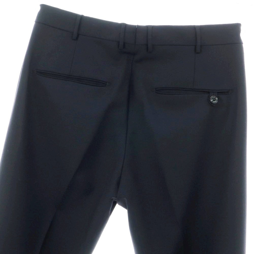【中古】ベルウィッチ BERWICH ストレッチポリエステルウール ドレススラックスパンツ ブラックネイビー【 46 】【 状態ランクB 】【 メンズ 】