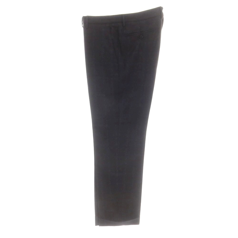 【中古】エトロ ETRO ウールカシミヤ チェック 2つボタンスーツ チャコールグレー系xブルー【 50 】【 状態ランクB 】【 メンズ 】