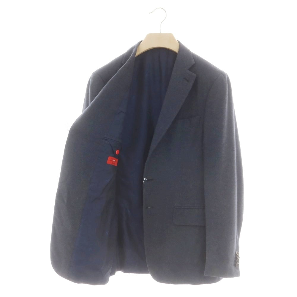 【中古】イザイア ISAIA ウールコットン テーラードジャケット グレイッシュネイビー【 48 】【 状態ランクD 】【 メンズ 】