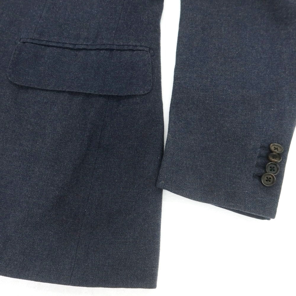 【中古】イザイア ISAIA ウールコットン テーラードジャケット グレイッシュネイビー【 48 】【 状態ランクD 】【 メンズ 】