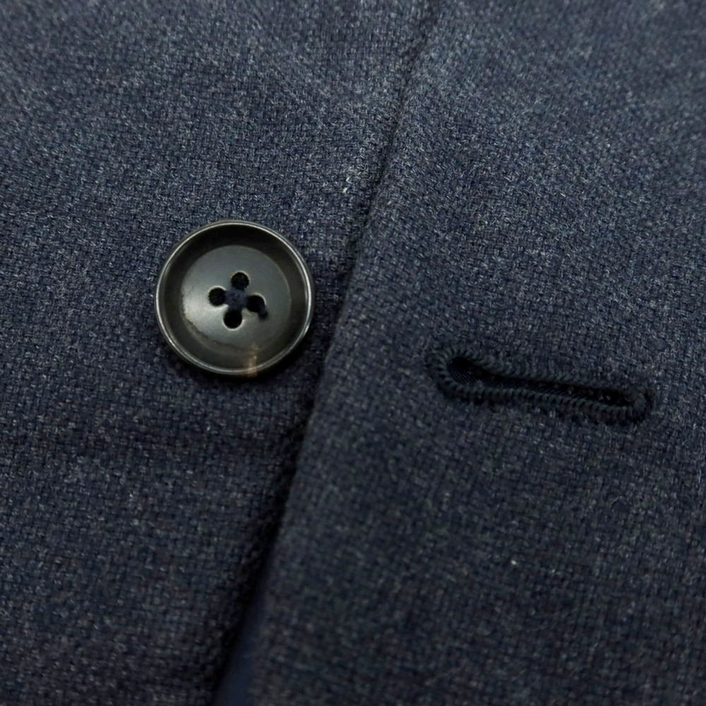 【中古】イザイア ISAIA ウールコットン テーラードジャケット グレイッシュネイビー【 48 】【 状態ランクD 】【 メンズ 】