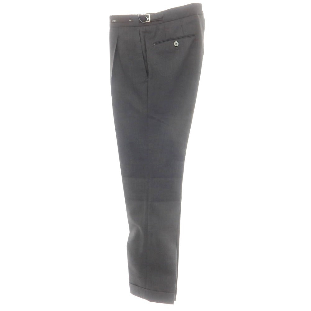 【中古】ピーティーゼロウーノ PT01 SMOOTH FIT ストレッチポリエステルウール ドレススラックスパンツ ダークグレー【 44 】【 状態ランクB 】【 メンズ 】