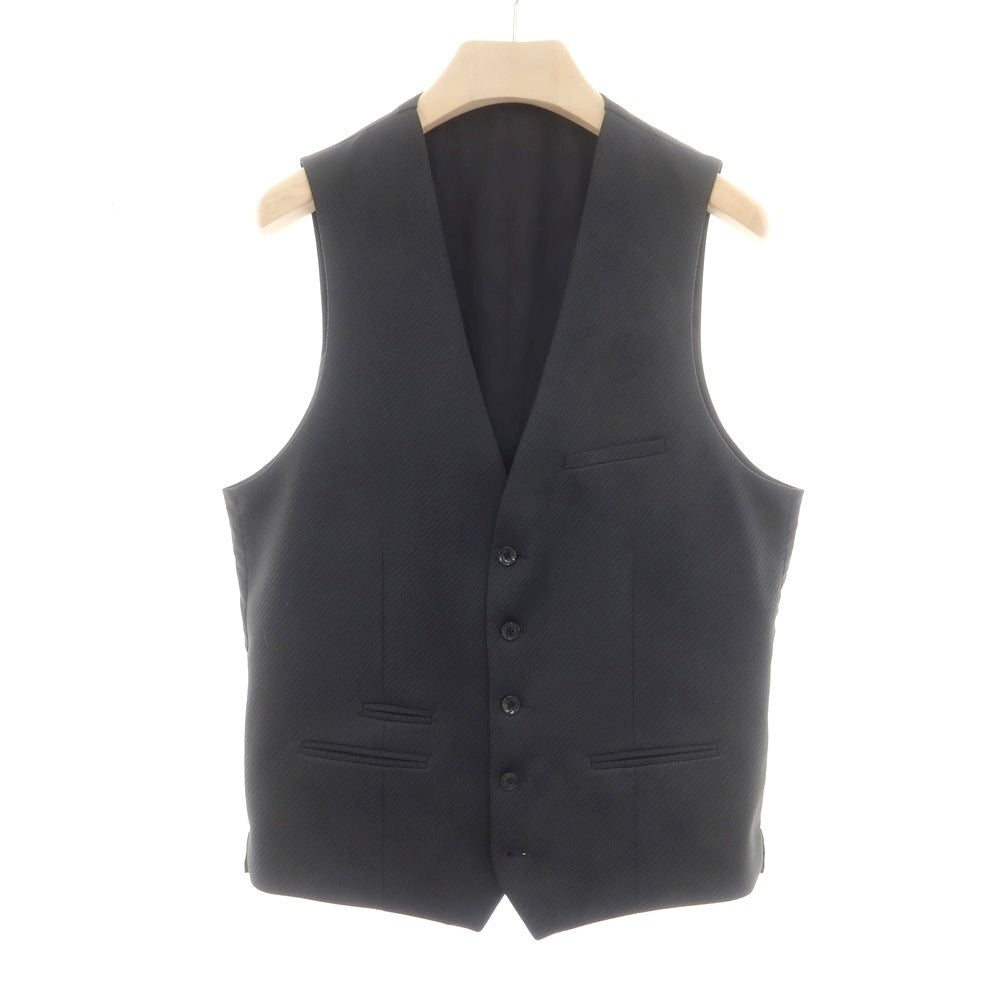 【中古】レノマ renoma ポリエステルジャージー 2つボタンスーツ ブラックグレー【 表記なし(L位) 】【 状態ランクB 】【 メンズ 】