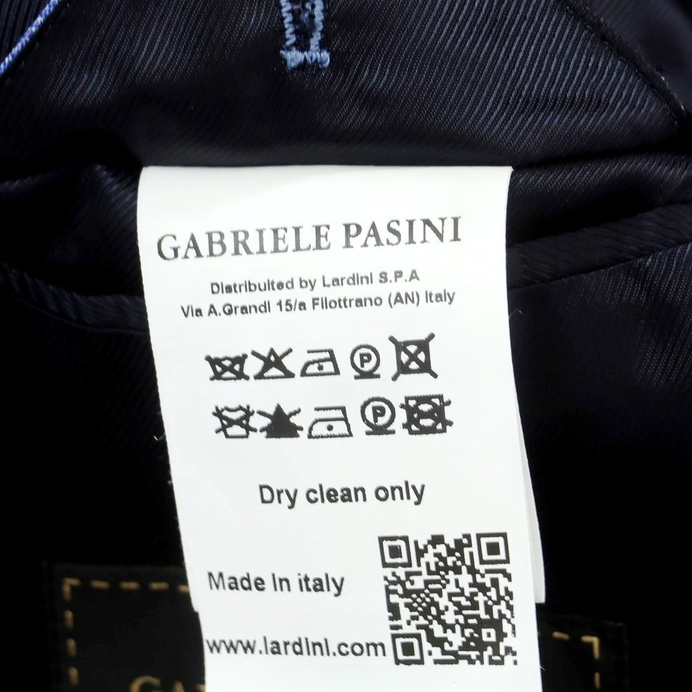 【中古】ガブリエレ パジーニ Gabriele Pasini ウール チェック スリーピース 2つボタンスーツ ライトブルー【 52 】【 状態ランクB 】【 メンズ 】
