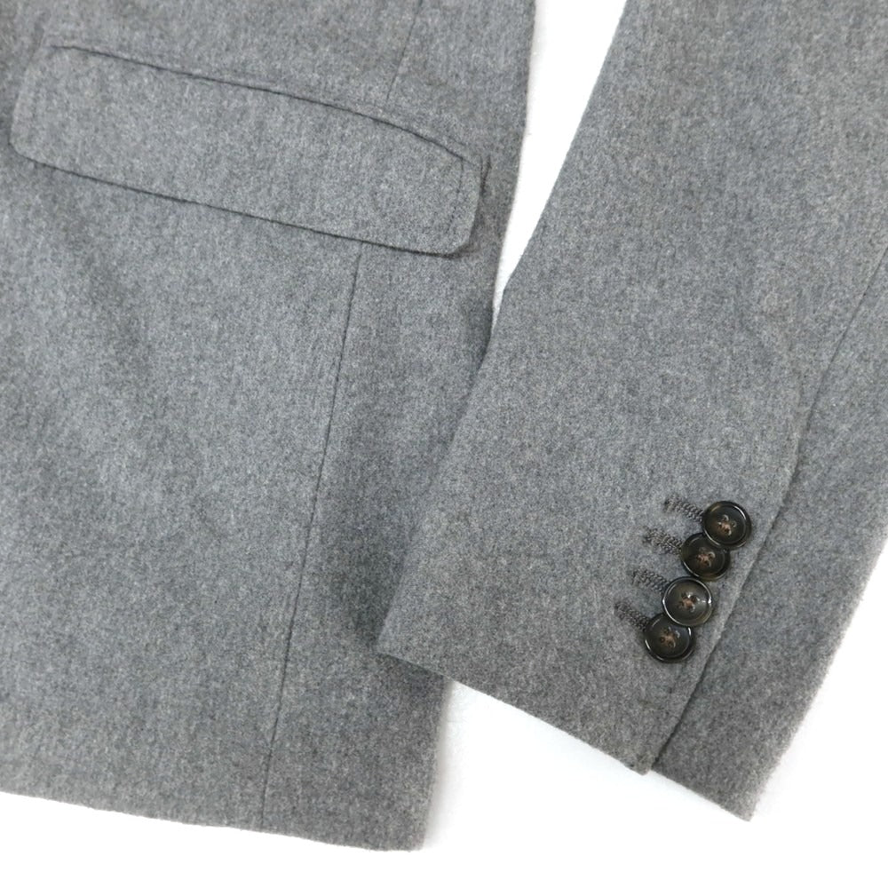 【中古】ナノユニバース nano universe ポリエステルコットンジャージー 2つボタンスーツ グレー【 上L/下M 】【 状態ランクC 】【 メンズ 】