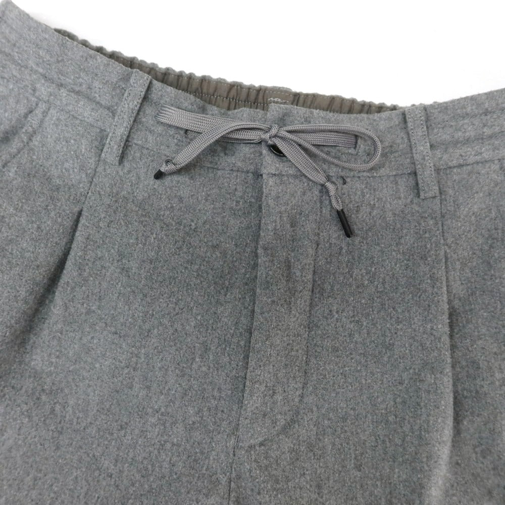 【中古】ナノユニバース nano universe ポリエステルコットンジャージー 2つボタンスーツ グレー【 上L/下M 】【 状態ランクC 】【 メンズ 】