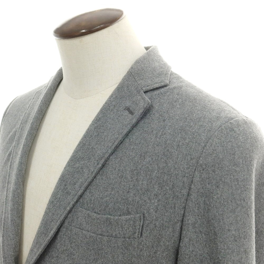 【中古】ナノユニバース nano universe ポリエステルコットンジャージー 2つボタンスーツ グレー【 上L/下M 】【 状態ランクC 】【 メンズ 】