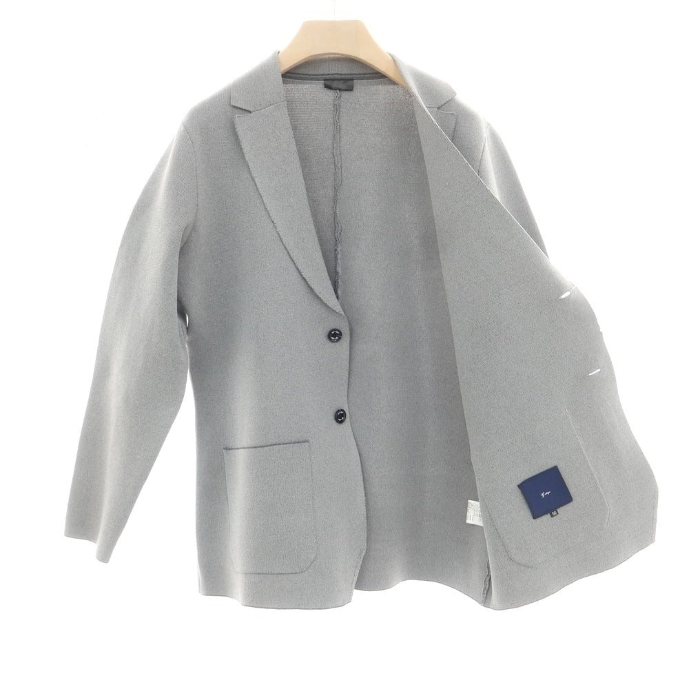 【中古】ジーステージ g-stage ポリエステルニット 2つボタンスーツ グレー【 50/48 】【 状態ランクB 】【 メンズ 】
