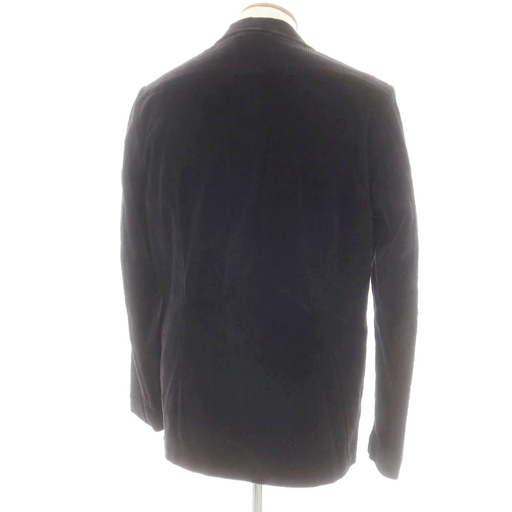 【中古】ラルディーニ LARDINI ストレッチコーデュロイ カジュアルジャケット ブラック【 M 】【 状態ランクB 】【 メンズ 】