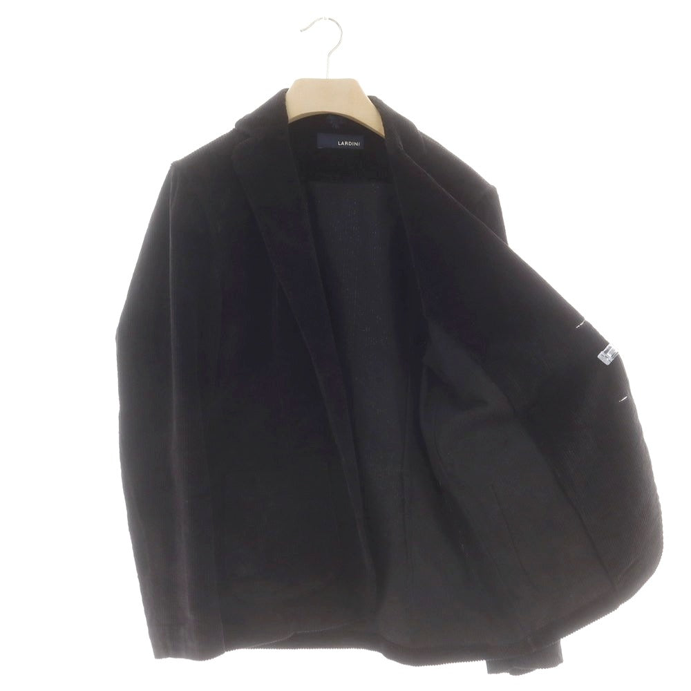 【中古】ラルディーニ LARDINI ストレッチコーデュロイ カジュアルジャケット ブラック【 M 】【 状態ランクB 】【 メンズ 】
