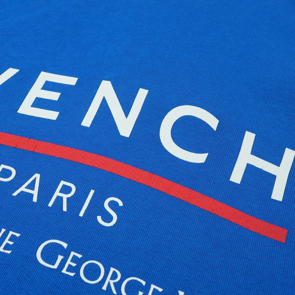 【中古】ジバンシィ GIVENCHY コットン プルオーバー パーカー ブルー【 M 】【 状態ランクC 】【 メンズ 】
