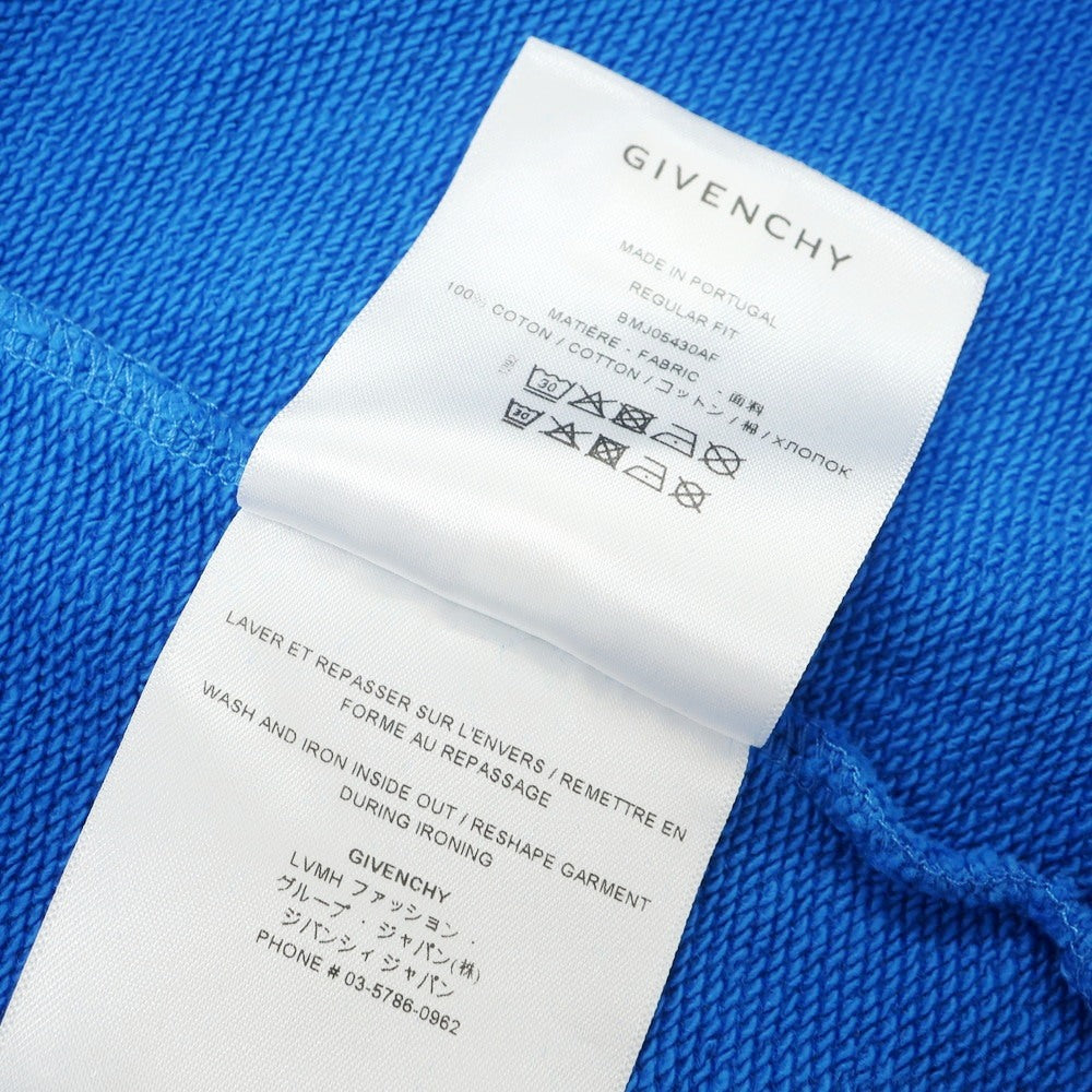 【中古】ジバンシィ GIVENCHY コットン プルオーバー パーカー ブルー【 M 】【 状態ランクC 】【 メンズ 】
