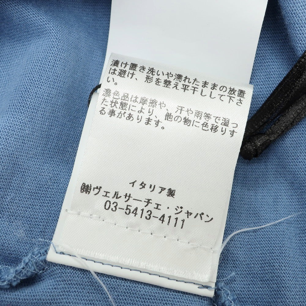 【中古】ヴェルサーチ VERSACE コットン クルーネック 半袖Tシャツ ダルブルー【 L 】【 状態ランクB 】【 メンズ 】