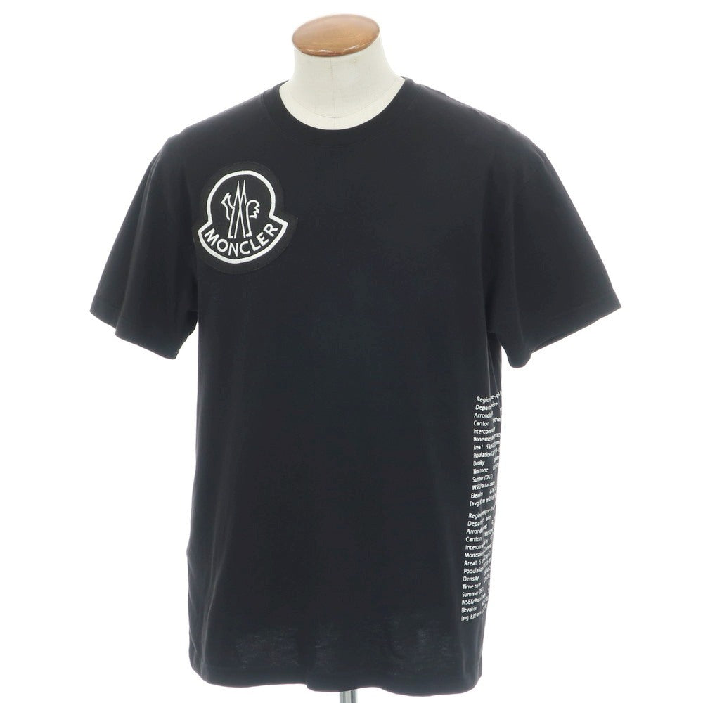【中古】モンクレール ジーニアス MONCLER GENIUS コットン クルーネック 半袖Tシャツ ブラック【 M 】【 状態ランクB 】【 メンズ 】