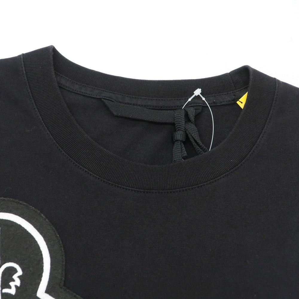 【中古】モンクレール ジーニアス MONCLER GENIUS コットン クルーネック 半袖Tシャツ ブラック【 M 】【 状態ランクB 】【 メンズ 】