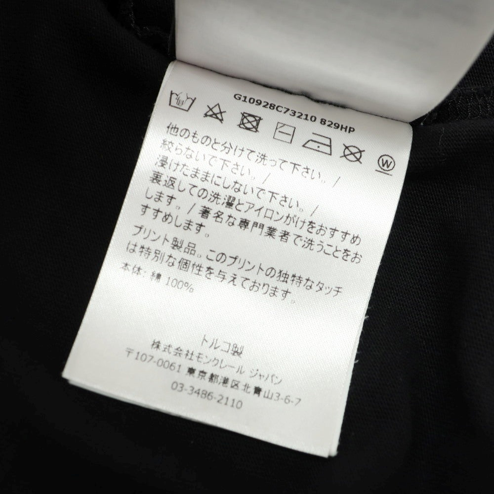 【中古】モンクレール ジーニアス MONCLER GENIUS コットン クルーネック 半袖Tシャツ ブラック【 M 】【 状態ランクB 】【 メンズ 】