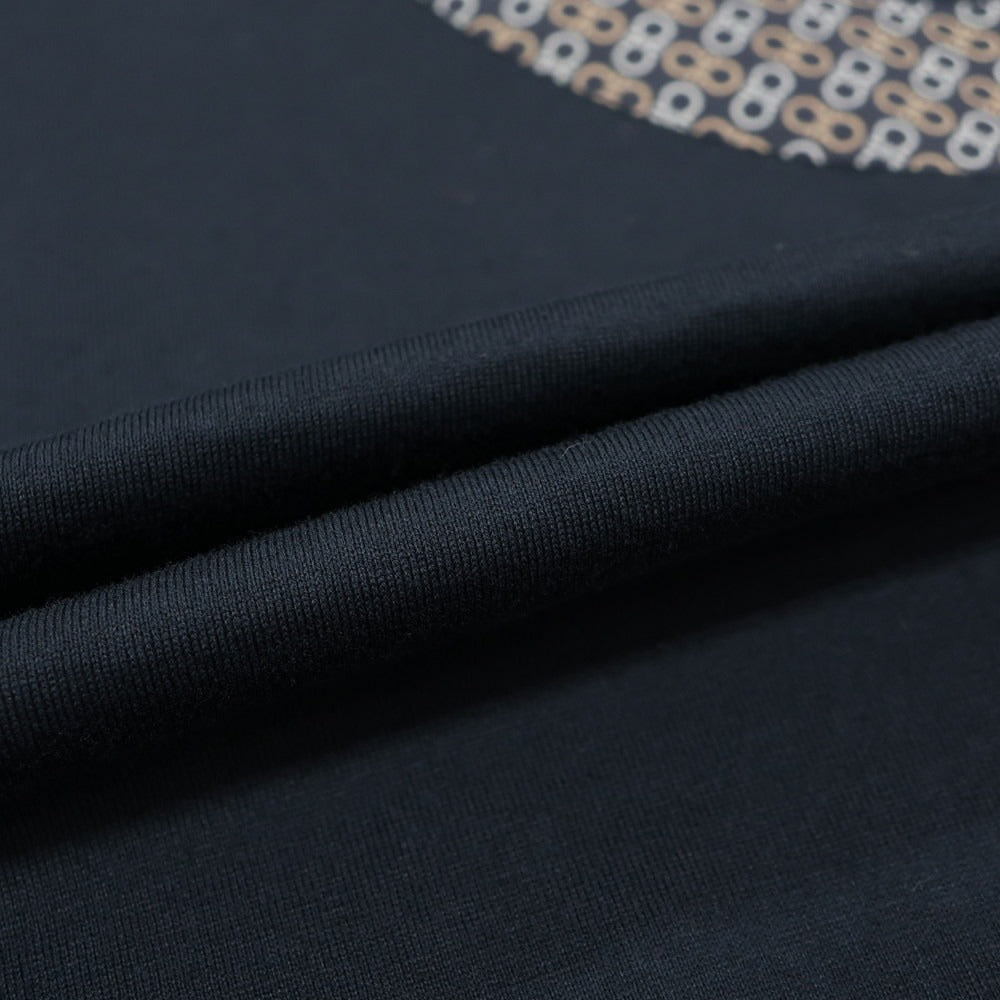【中古】サルヴァトーレフェラガモ Salvatore Ferragamo コットン クルーネック 半袖Tシャツ ネイビー【 M 】【 状態ランクB 】【 メンズ 】