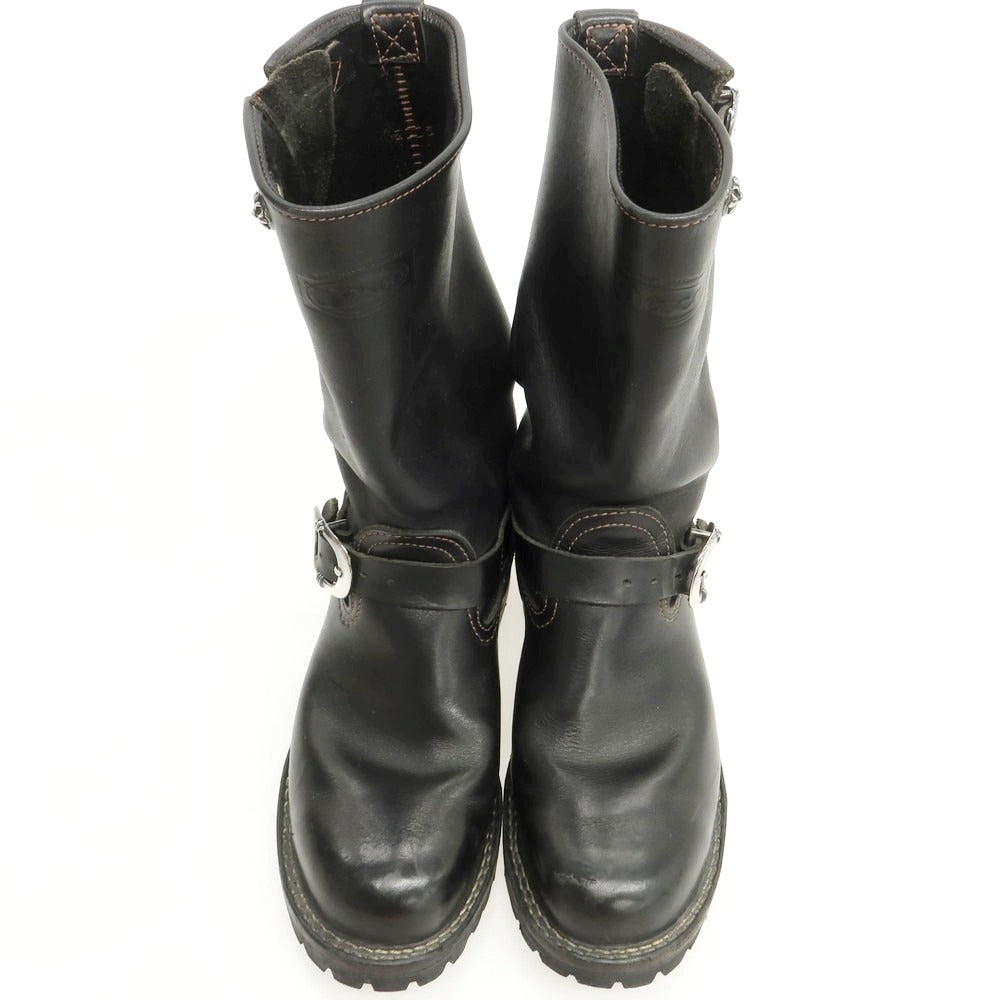【中古】ウエスコ WESCO TheBoss シルバーホースカスタム エンジニアブーツ ブラック【 8 1/2 】【 状態ランクB 】【 メンズ 】