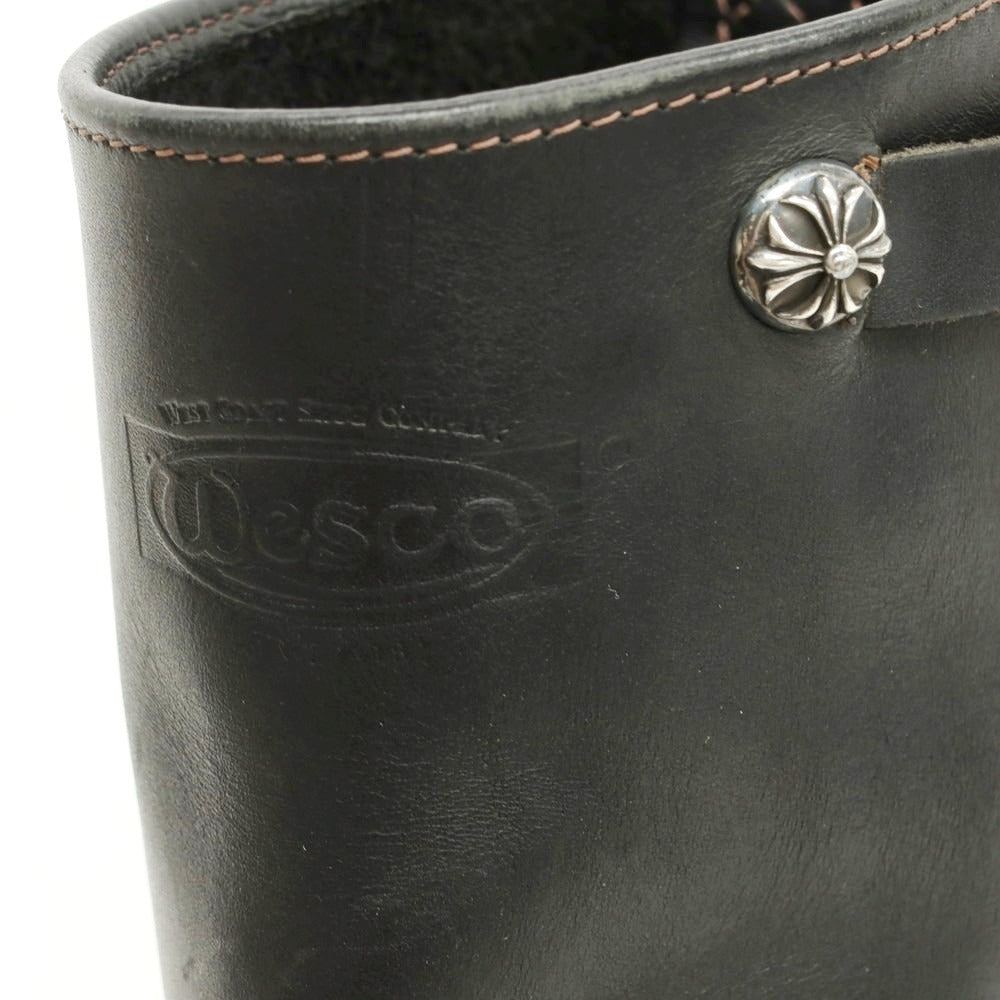 【中古】ウエスコ WESCO TheBoss シルバーホースカスタム エンジニアブーツ ブラック【 8 1/2 】【 状態ランクB 】【 メンズ 】