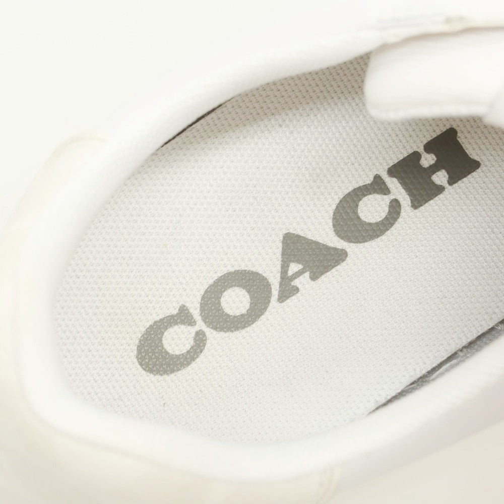 【中古】コーチ COACH レザー スニーカー ホワイト【 42 】【 状態ランクB 】【 メンズ 】