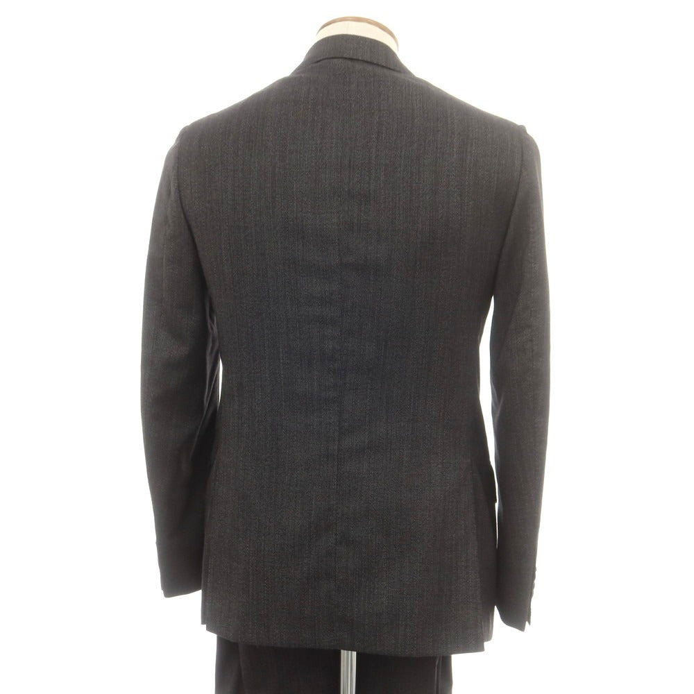 【中古】サルトリオ Sartorio ウール 3つボタンスーツ ダークウォームグレー【 46 】【 状態ランクB 】【 メンズ 】