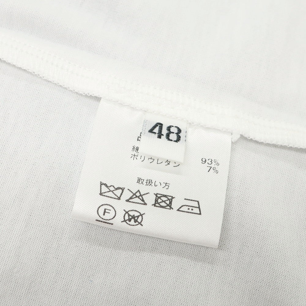 【中古】【未使用】クルチアーニ CRUCIANI ストレッチ コットン クルーネック 半袖Tシャツ ホワイト【 48 】【 状態ランクS 】【 メンズ 】