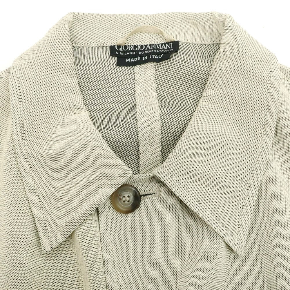 【中古】ジョルジオアルマーニ GIORGIO ARMANI レーヨン カジュアルジャケット ライトベージュ【 46 】【 状態ランクC 】【 メンズ 】