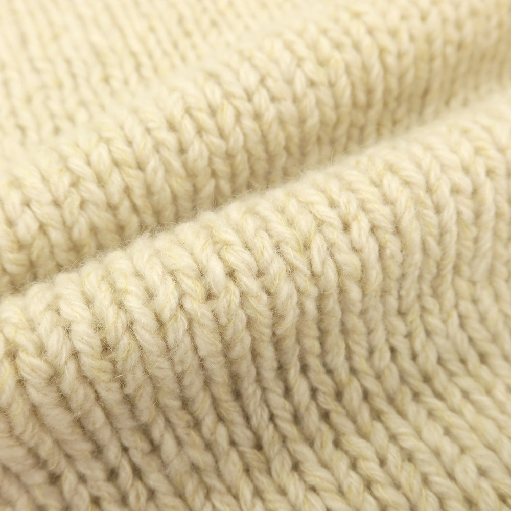 【中古】クリスティアーノ フィッソーレ Cristiano Fissore カシミヤ モックネック プルオーバーニット アイボリーxイエロー系【 50 】【 状態ランクB 】【 メンズ 】