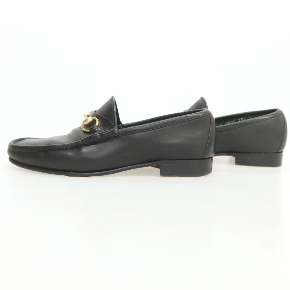 【中古】グッチ GUCCI モカシン ビットローファー ブラック【 39 1/2D 】【 状態ランクB 】【 メンズ 】