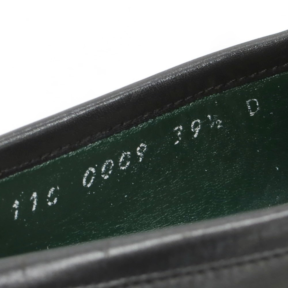 【中古】グッチ GUCCI モカシン ビットローファー ブラック【 39 1/2D 】【 状態ランクB 】【 メンズ 】