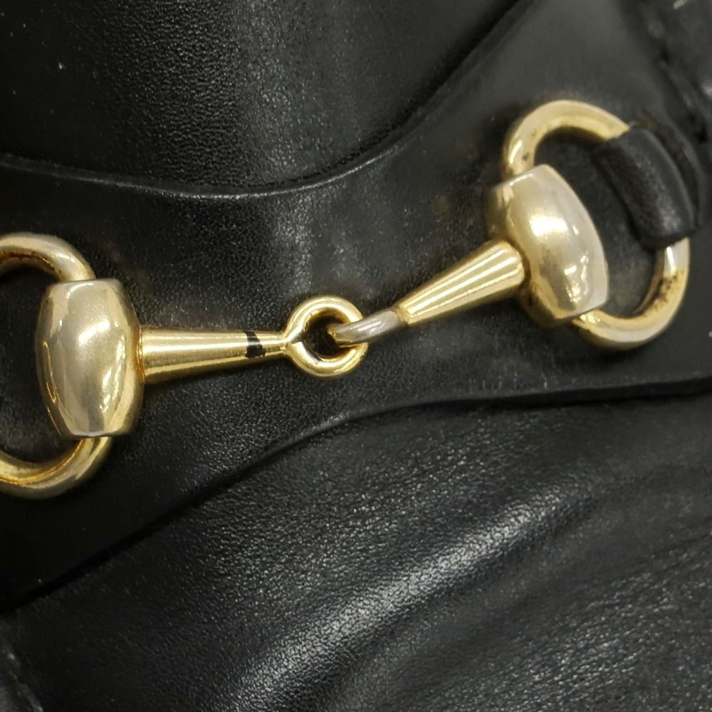 【中古】グッチ GUCCI モカシン ビットローファー ブラック【 39 1/2D 】【 状態ランクB 】【 メンズ 】