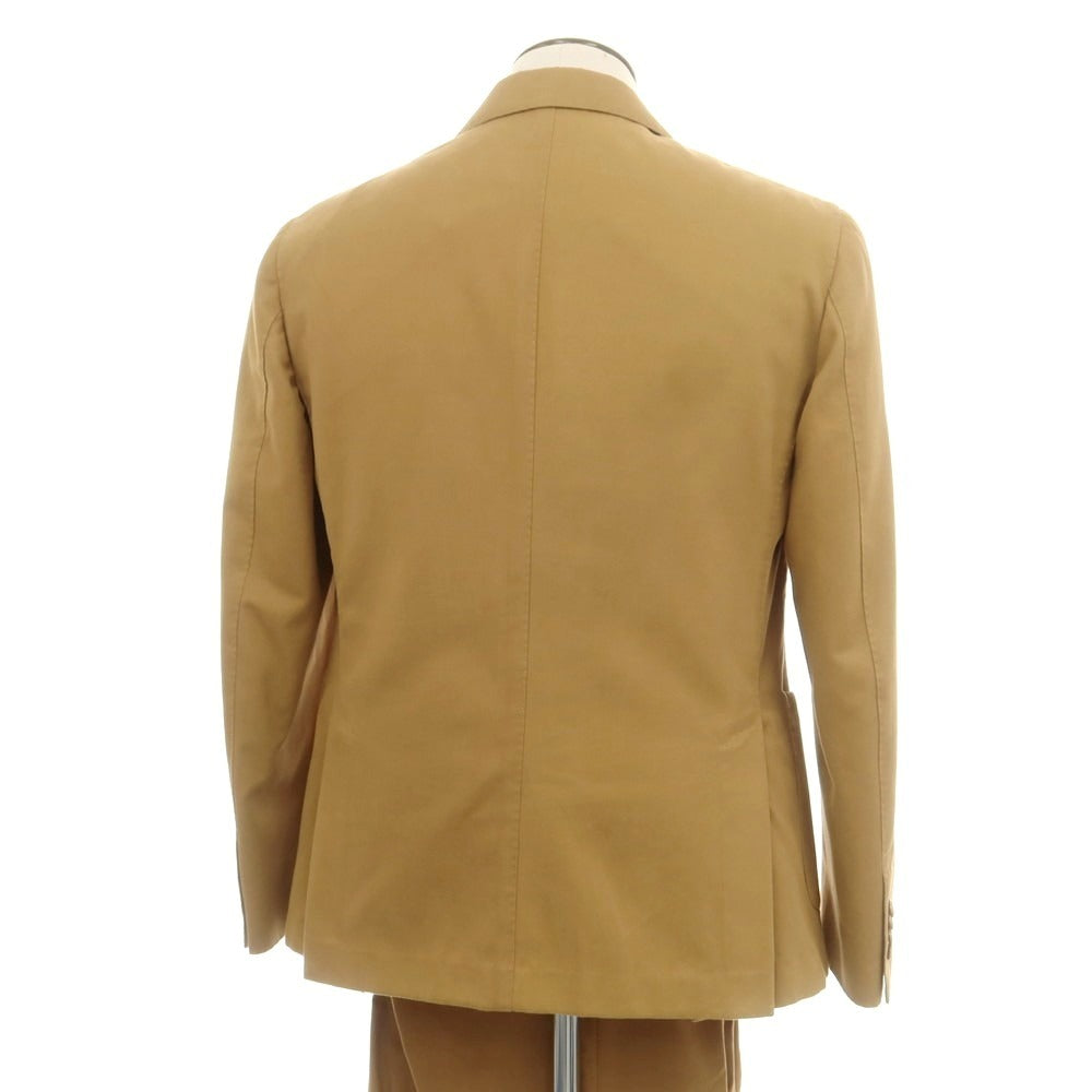 【中古】サンタニエッロ SANTANIELLO コットンカシミヤ ダブルスーツ キャメル【 52 】【 状態ランクD 】【 メンズ 】