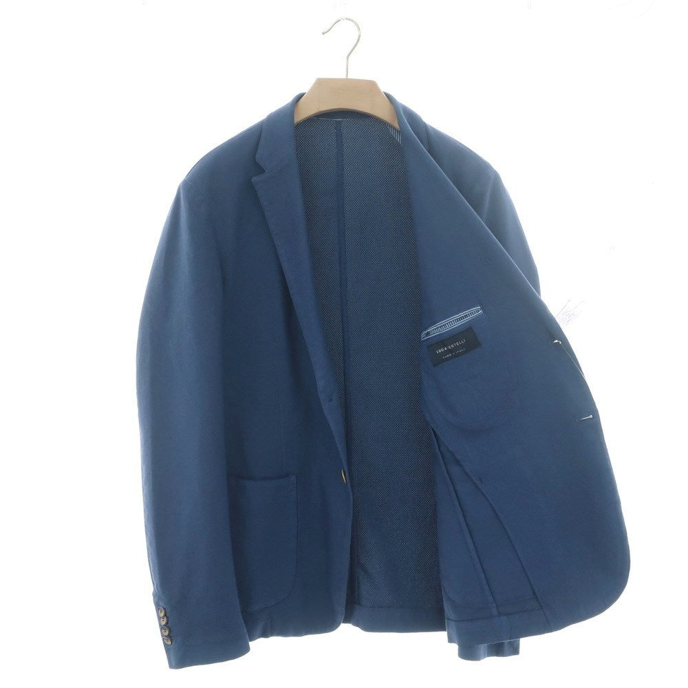 【中古】ルカベルテッリ LUCA BERTELLI ストレッチコットン カジュアルジャケット ネイビー【 52 】【 状態ランクB 】【 メンズ 】