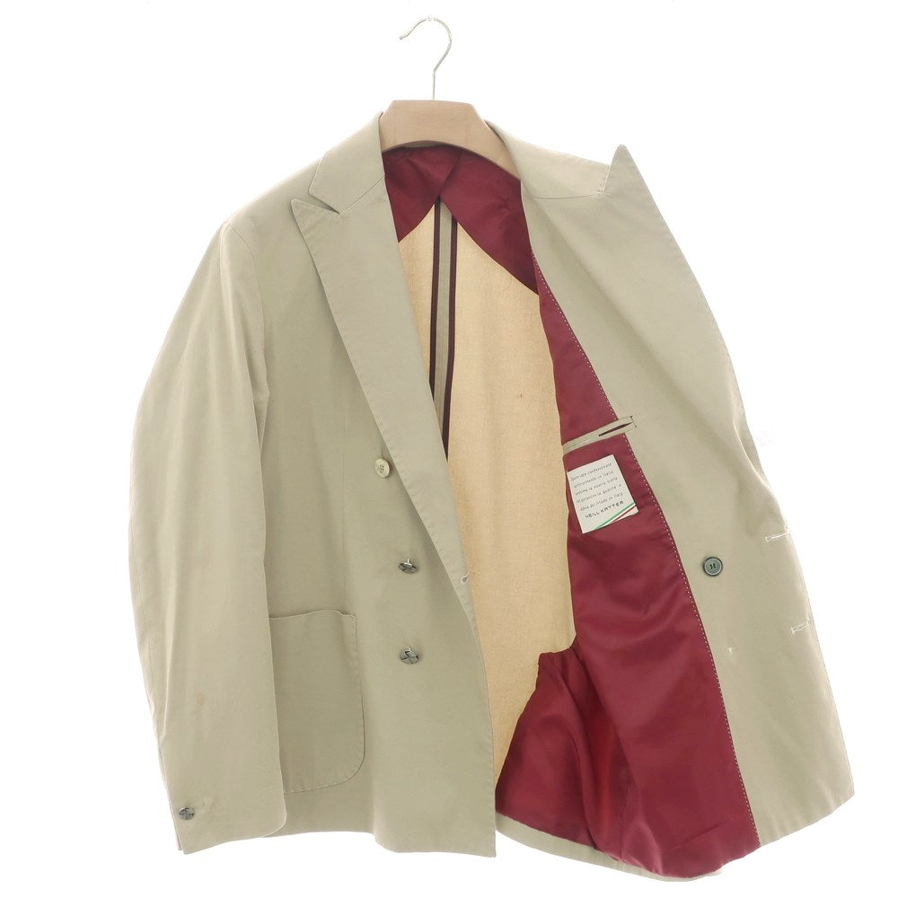 【中古】ニール カッター NEILL KATTER ストレッチコットン ダブルジャケット ベージュ【 52 】【 状態ランクC 】【 メンズ 】