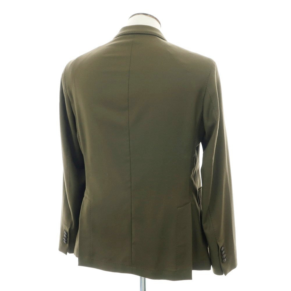 【中古】マニュエル リッツ MANUEL RITZ ストレッチウール ダブルジャケット オリーブ【 52 】【 状態ランクB 】【 メンズ 】