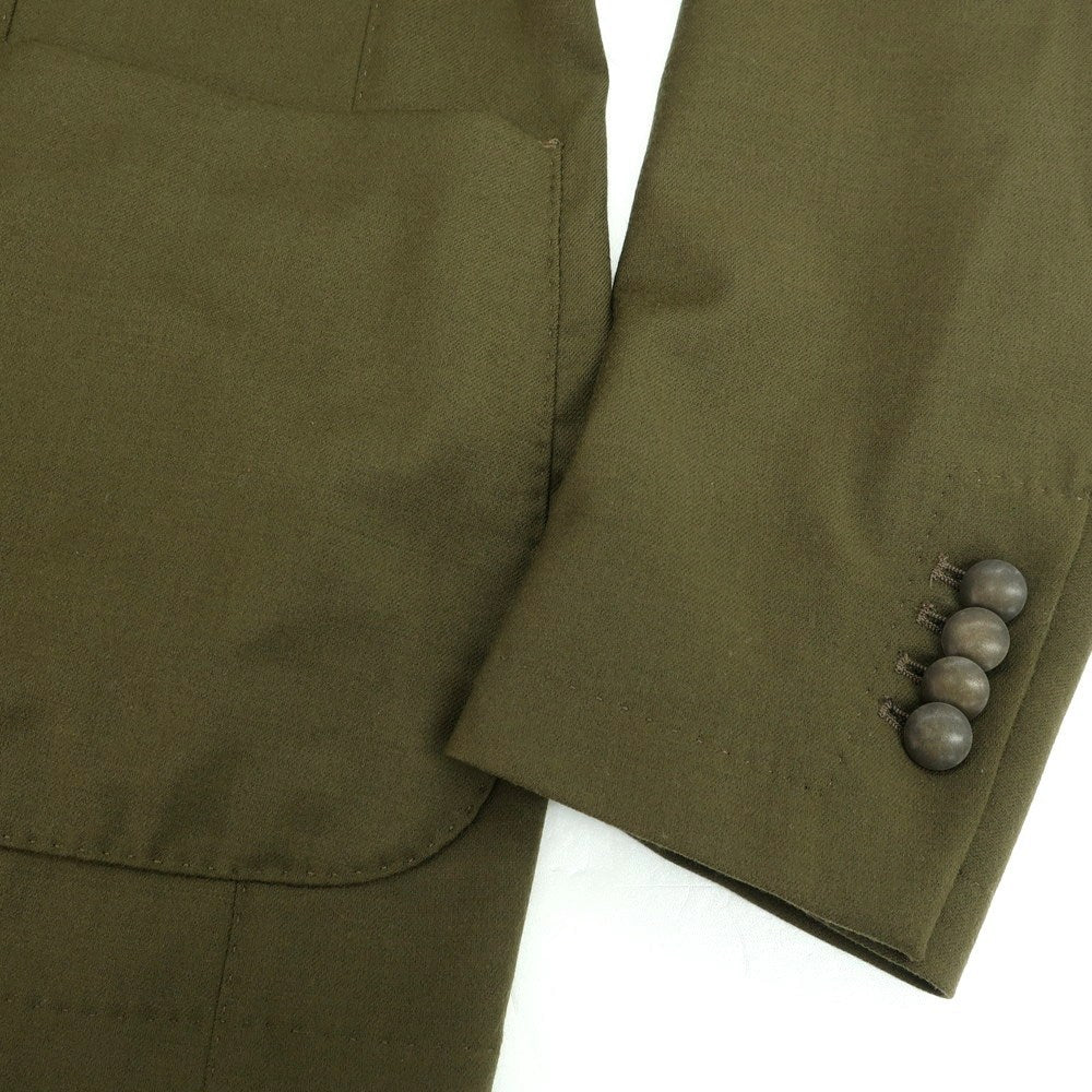 【中古】マニュエル リッツ MANUEL RITZ ストレッチウール ダブルジャケット オリーブ【 52 】【 状態ランクB 】【 メンズ 】