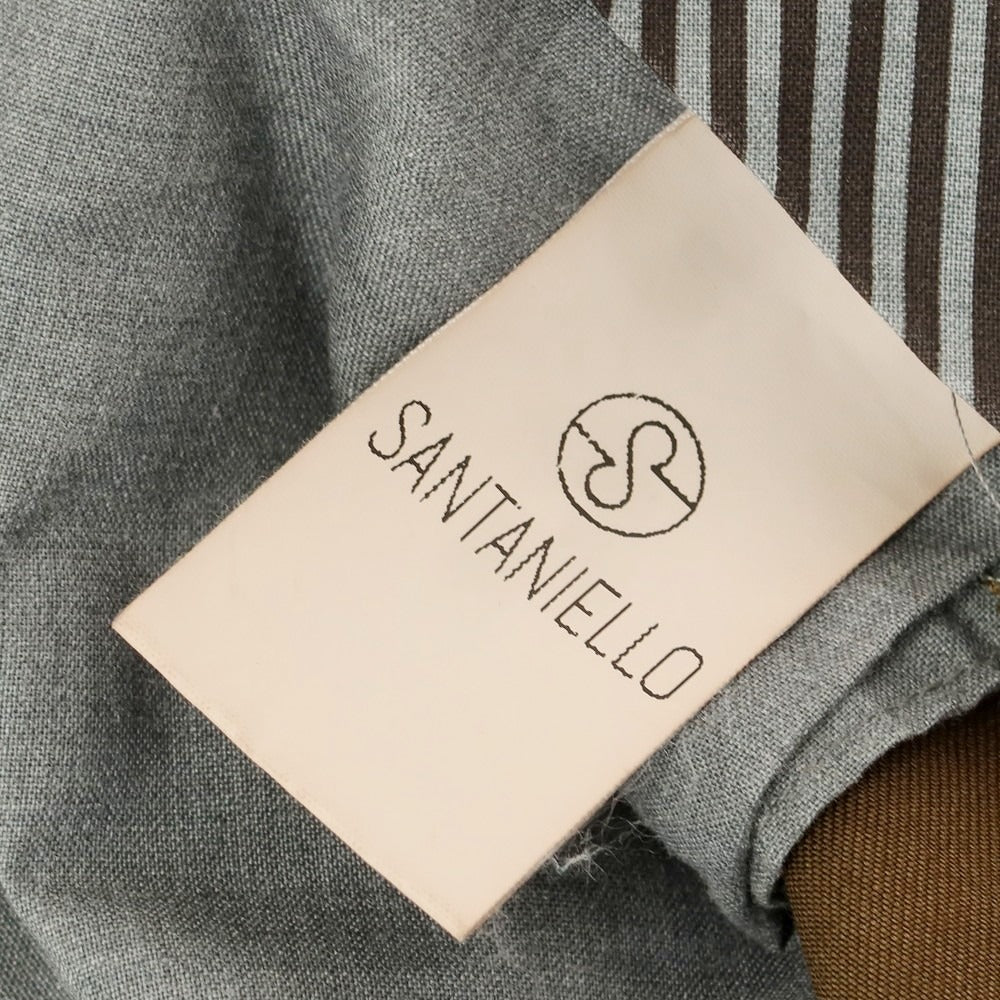 【中古】サンタニエッロ SANTANIELLO ウォッシュウール カジュアルスラックスパンツ ブラウン【 52 】【 状態ランクB 】【 メンズ 】