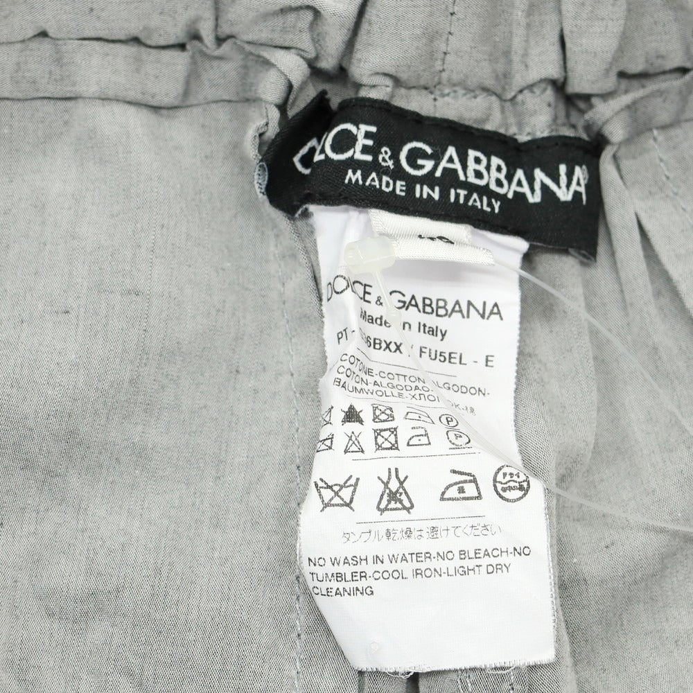【中古】ドルチェアンドガッバーナ DOLCE&GABBANA コットン はんぱ丈 イージーパンツ グレー【 46 】【 状態ランクC 】【 メンズ 】